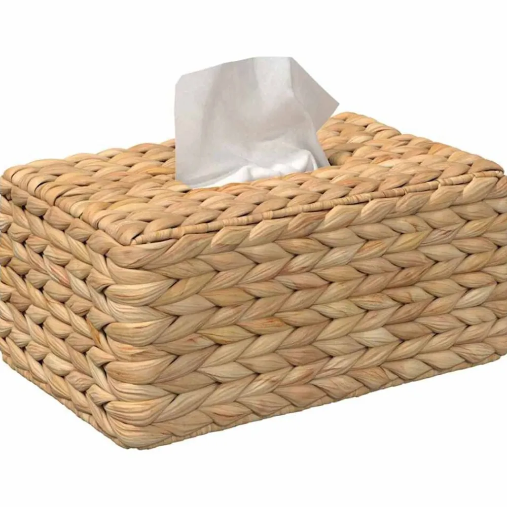 vidaXL Accesorios Para El Baño-Fundas para Cajas de Tejido 2 pcs Jacinto de agua Natural