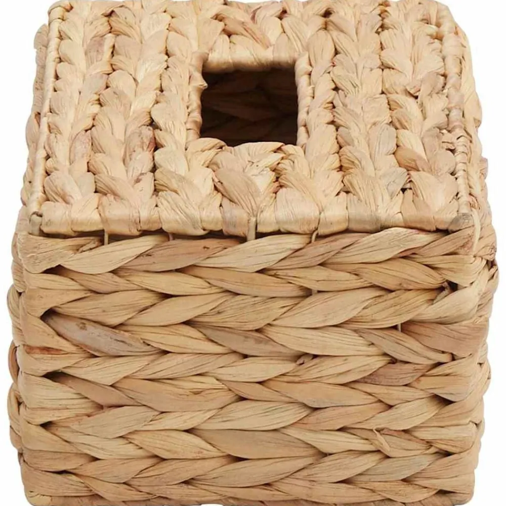 vidaXL Accesorios Para El Baño-Fundas para Cajas de Tejido 2 pcs Jacinto de agua Natural