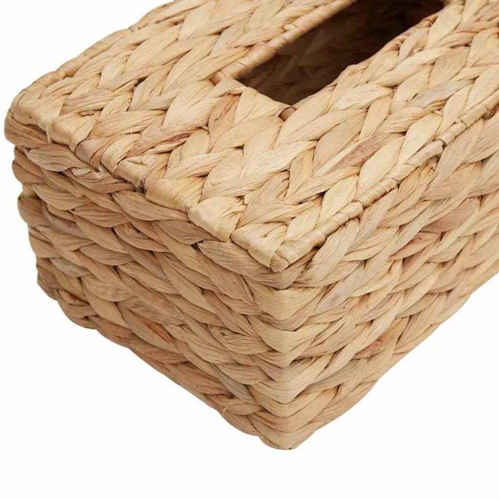 vidaXL Accesorios Para El Baño-Fundas para Cajas de Tejido 2 pcs Jacinto de agua Natural