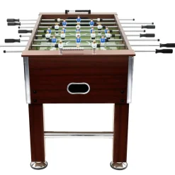 vidaXL Futbolín de acero 60 kg marrón 140x74,5x87,5 cm Marrón