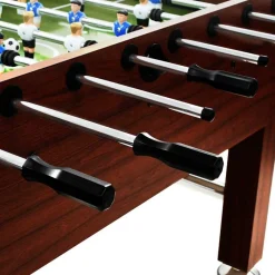 vidaXL Futbolín de acero 60 kg marrón 140x74,5x87,5 cm Marrón