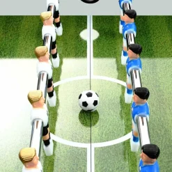 vidaXL Juegos De Interior-Futbolín de acero 60 kg 140x74,5x87,5 cm