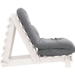 vidaXL Futones-Futón sofá cama con colchón madera maciza 60x206x11 cm