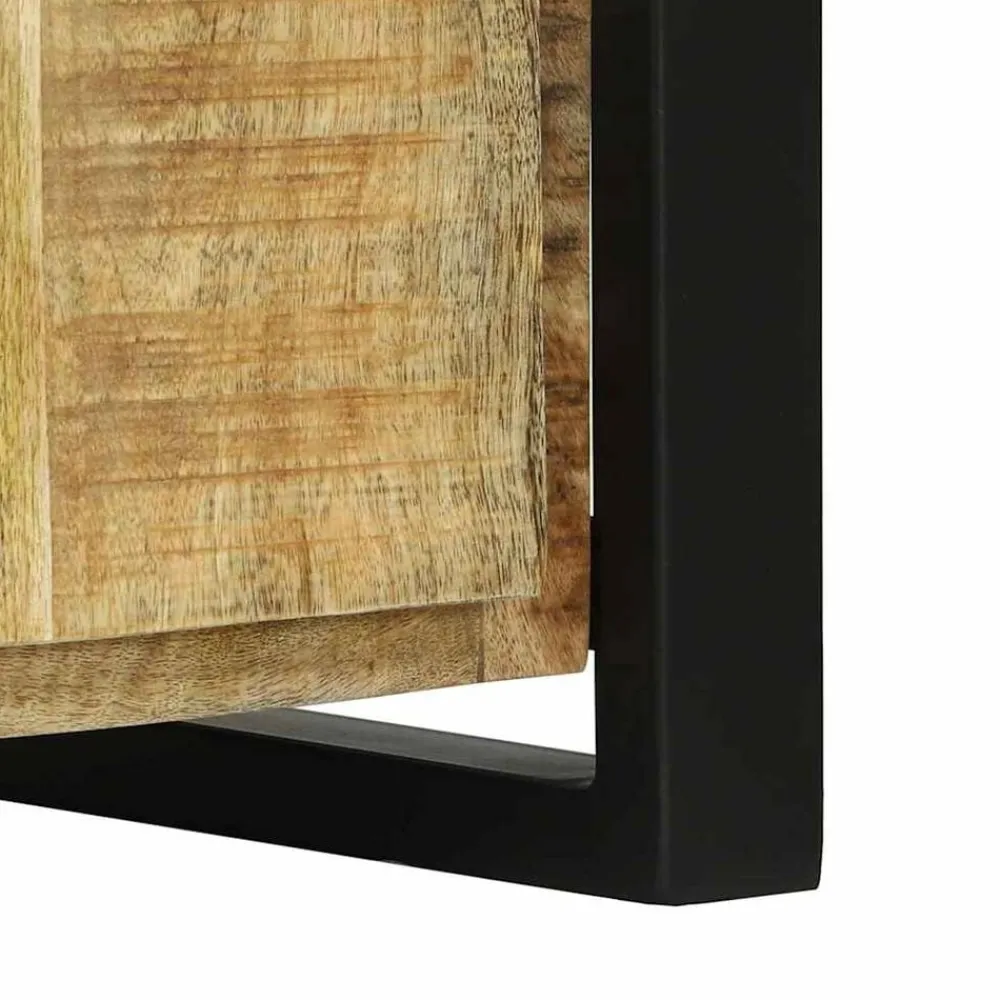 vidaXL Bancos-Gabinete de banco Marrón Madera maciza de Mango