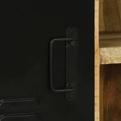 vidaXL Bancos-Gabinete de banco Marrón Madera maciza de Mango