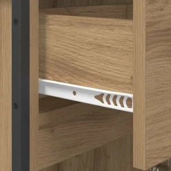 vidaXL Gabinete de Baño con cajón Roble Artesanal 40 x 30 x 100 cm Roble artisan New