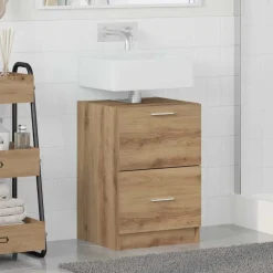 vidaXL Gabinete de Baño con cajón Roble artesanal 40 x 37 x 59 cm Roble artisan Outlet