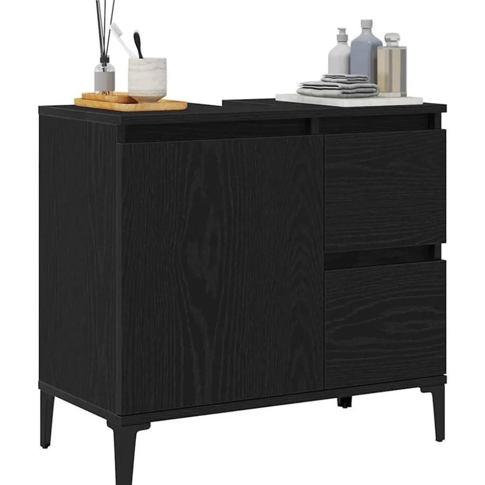 vidaXL Armarios Y Almacenamiento-Gabinete de Baño con cajón 65 x 33 x 60 cm