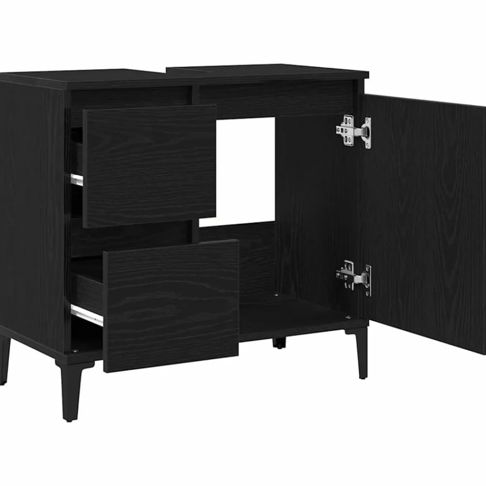 vidaXL Armarios Y Almacenamiento-Gabinete de Baño con cajón 65 x 33 x 60 cm