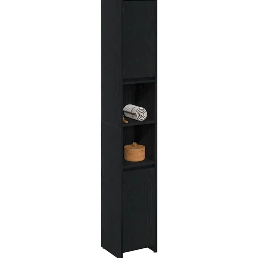 vidaXL Conjuntos De Muebles-Gabinete de Baño con puerta 30 x 30 x 183,5 cm