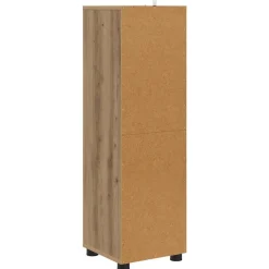 vidaXL Armarios Y Almacenamiento-Gabinete de Baño con cajón Roble artesanal 30,5 x 30 x 101 cm