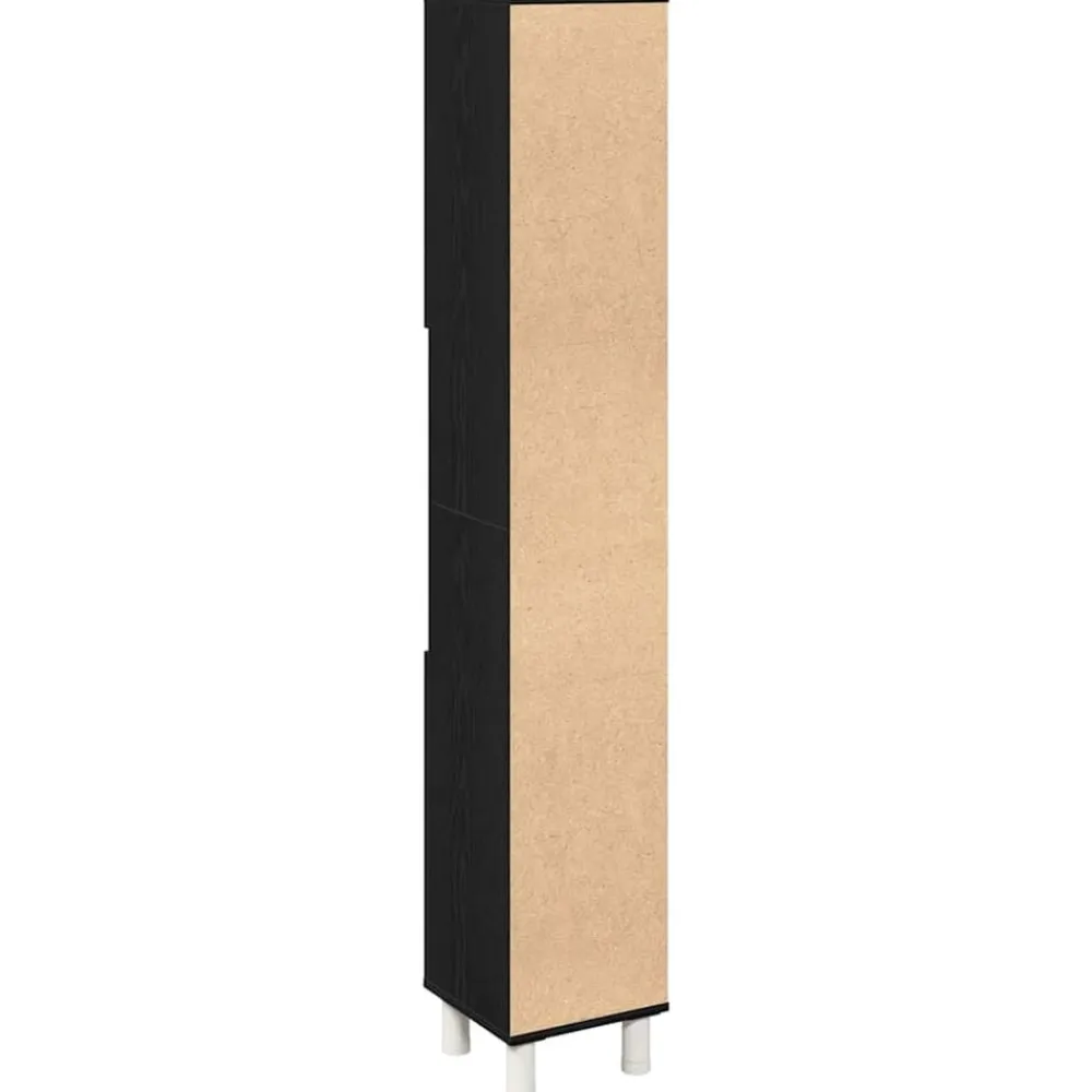 vidaXL Conjuntos De Muebles|Armarios Y Almacenamiento-Gabinete de Baño con estante 30 x 30 x 179 cm