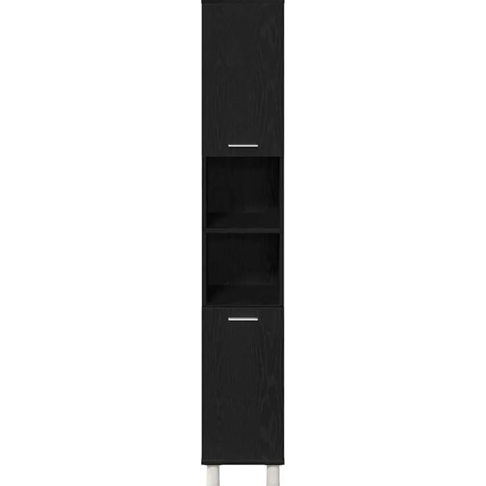 vidaXL Conjuntos De Muebles|Armarios Y Almacenamiento-Gabinete de Baño con estante 30 x 30 x 179 cm