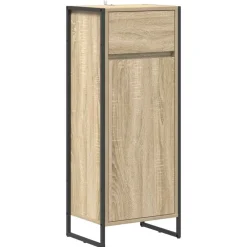 vidaXL Gabinete de Baño Sonoma 40 x 30 x 100 cm Madera contrachapada Roble Sonoma Discount