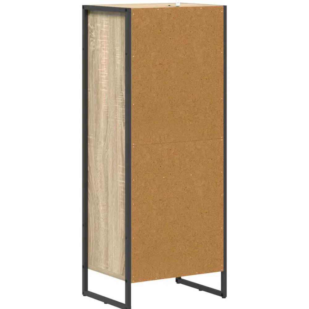 vidaXL Gabinete de Baño Sonoma 40 x 30 x 100 cm Madera contrachapada Roble Sonoma Discount