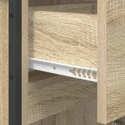 vidaXL Gabinete de Baño Sonoma 40 x 30 x 100 cm Madera contrachapada Roble Sonoma Discount
