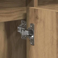 vidaXL Conjuntos De Muebles|Armarios Y Almacenamiento-Gabinete de Lavabo para Baño Roble artesanal 91 x 35 x 60 cm