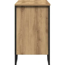 vidaXL Gabinete de Lavabo para Baño Roble artesanal 91 x 35 x 60 cm Roble artisan Sale