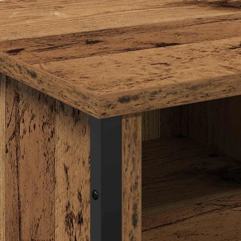 vidaXL Gabinete de Lavabo para Baño 91 x 35 x 60 cm Madera vieja Discount