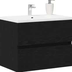 vidaXL Conjuntos De Muebles-Gabinete de Lavabo para Baño 60 x 38,5 x 45 cm