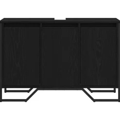 vidaXL Conjuntos De Muebles|Armarios Y Almacenamiento-Gabinete de Lavabo para Baño 91 x 35 x 60 cm