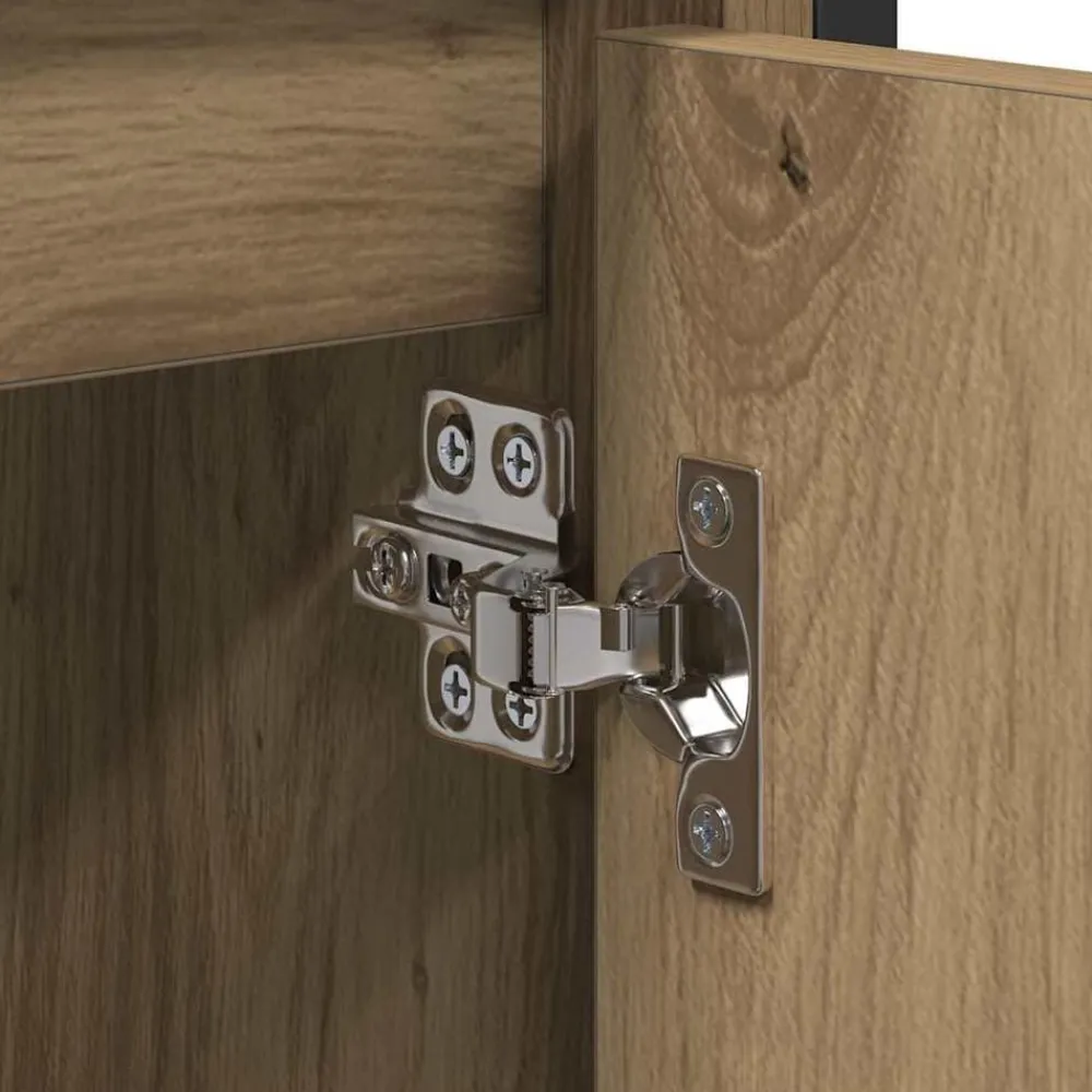 vidaXL Conjuntos De Muebles-Gabinete de Lavabo para Baño Roble artesanal 60 x 35 x 60 cm