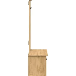 vidaXL Bancos-Gabinete de pasillo BODO Marrón miel 50 x 40 x 156,7 cm