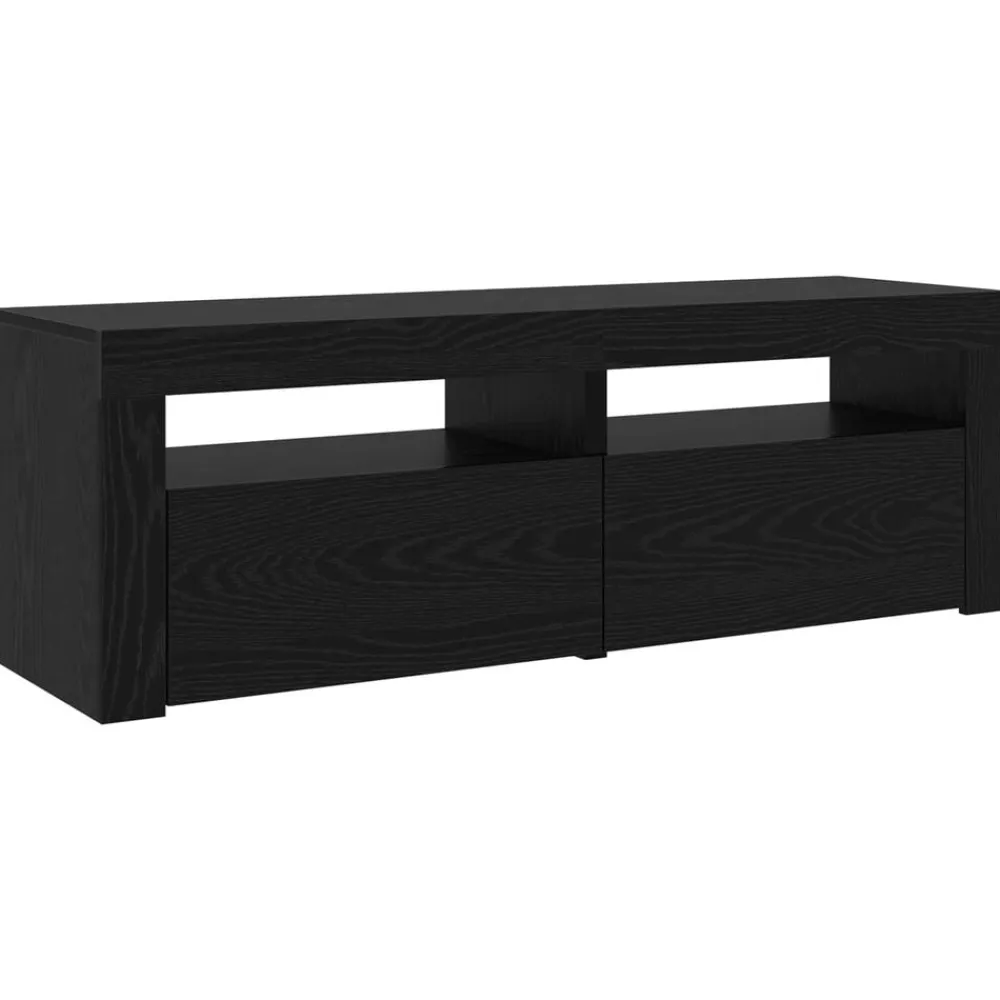 vidaXL Gabinete de TV 2 pcs 240 x 35 x 40 cm Roble negro Sale