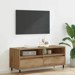 vidaXL Muebles Tv-Gabinete de TV con cajón Roble artesanal 100 x 34,5 x 44,5 cm