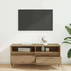 vidaXL Muebles Tv-Gabinete de TV con cajón Roble artesanal 100 x 34,5 x 44,5 cm