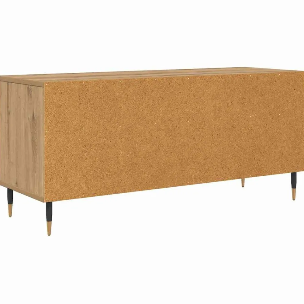 vidaXL Muebles Tv-Gabinete de TV con cajón Roble artesanal 100 x 34,5 x 44,5 cm