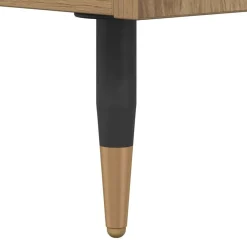 vidaXL Muebles Tv-Gabinete de TV con cajón Roble artesanal 100 x 34,5 x 44,5 cm