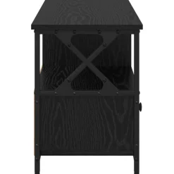 vidaXL Gabinete de TV con cajón 90 x 33 x 45 cm Roble negro Outlet