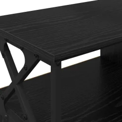 vidaXL Gabinete de TV con cajón 90 x 33 x 45 cm Roble negro Outlet