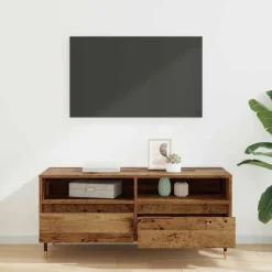 vidaXL Gabinete de TV con cajón 100 x 34,5 x 44,5 cm Madera vieja Best