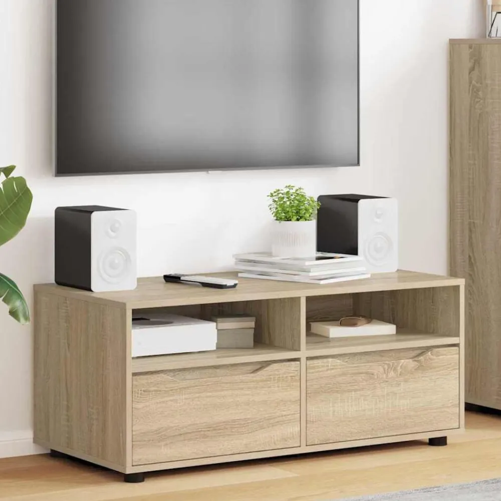vidaXL Muebles Tv-Gabinete de TV con cajón 100 x 48 x 43 cm