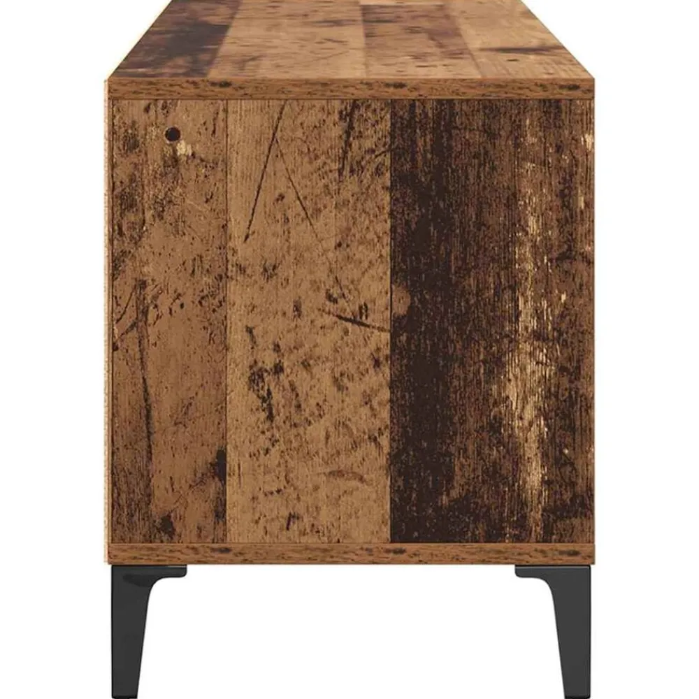 vidaXL Gabinete de TV con cajón 100 x 34,5 x 44,5 cm Madera vieja New
