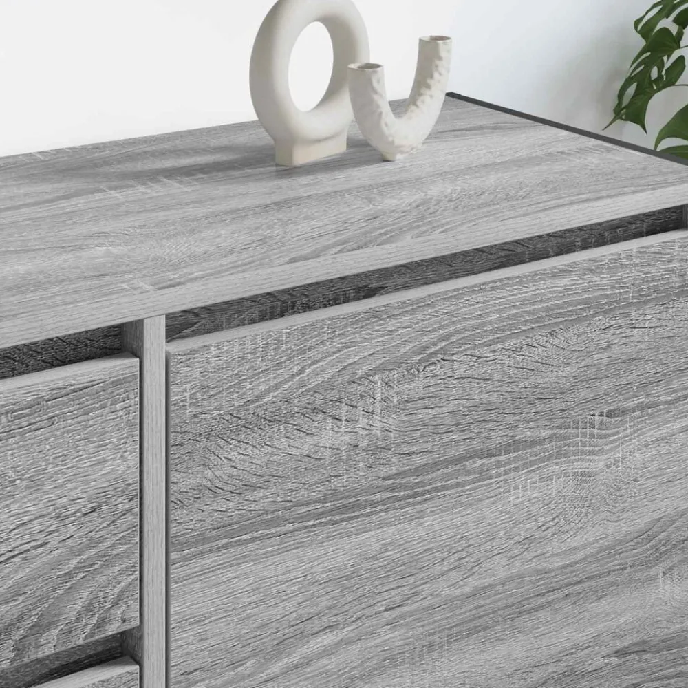 vidaXL Gabinete de TV con cajón 100 x 36 x 49.5 cm Gris sonoma Clearance