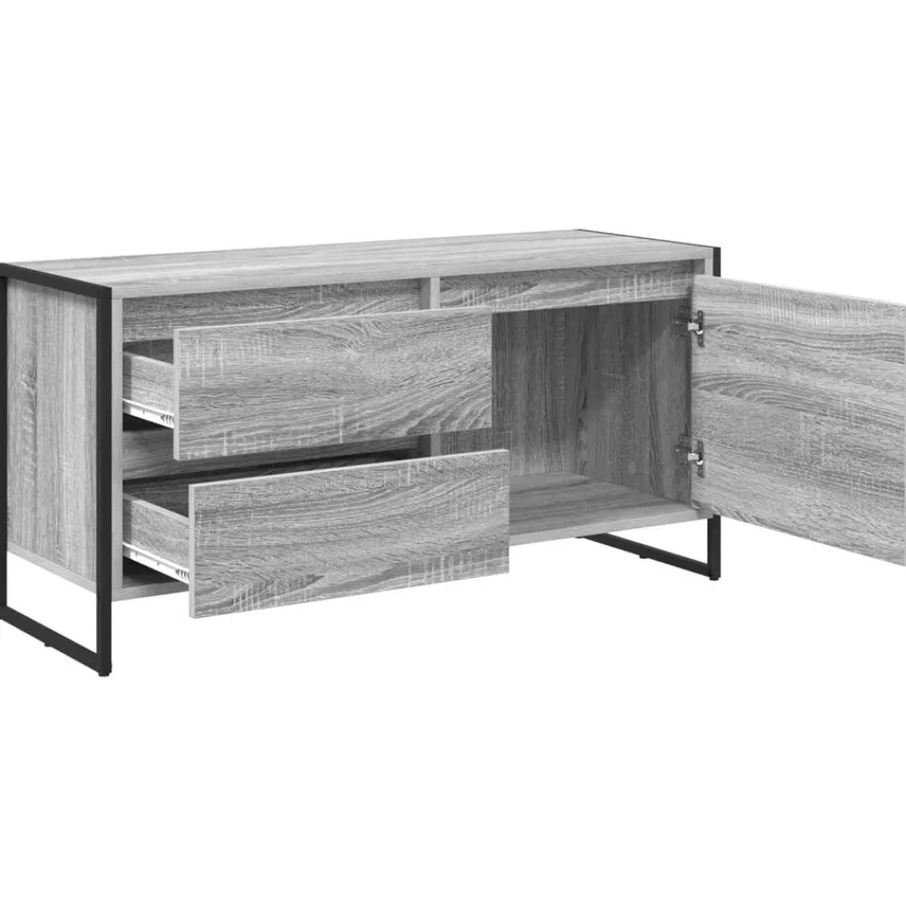 vidaXL Gabinete de TV con cajón 100 x 36 x 49.5 cm Gris sonoma Clearance
