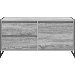 vidaXL Gabinete de TV con cajón 100 x 36 x 49.5 cm Gris sonoma Clearance