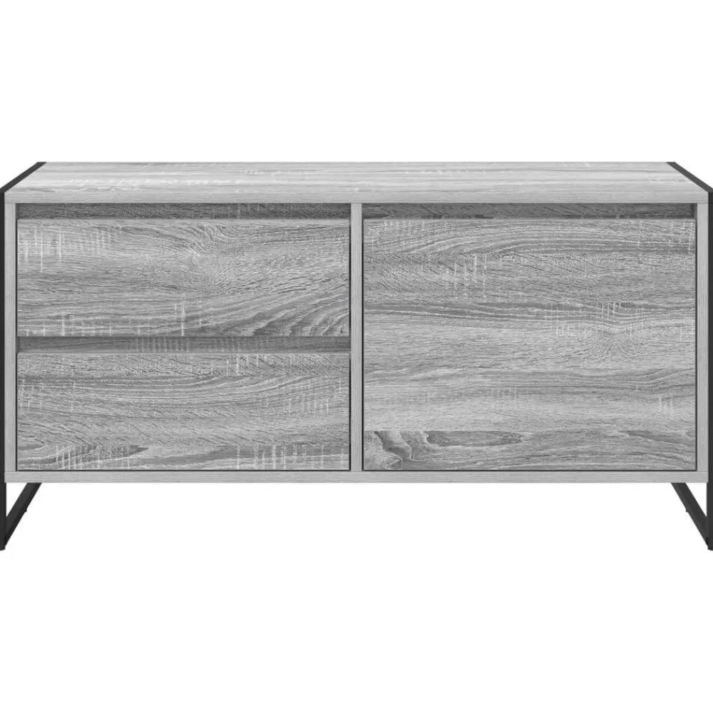 vidaXL Gabinete de TV con cajón 100 x 36 x 49.5 cm Gris sonoma Clearance