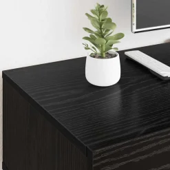 vidaXL Gabinete de TV con cajón 150 x 36 x 30 cm Roble negro Clearance