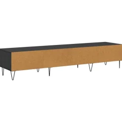 vidaXL Gabinete de TV con cajón 150 x 36 x 30 cm Roble negro Clearance