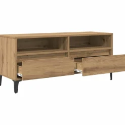 vidaXL Gabinete de TV con cajón Roble artesanal 100 x 34,5 x 44,5 cm Roble artisan Best