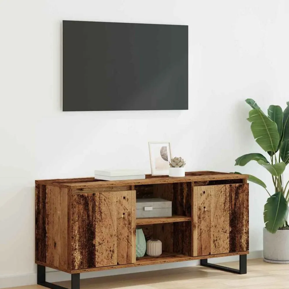 vidaXL Gabinete de TV 104 x 35 x 50 cm Madera vieja