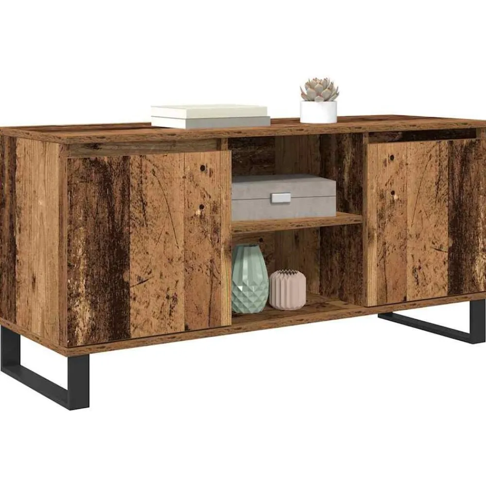 vidaXL Gabinete de TV 104 x 35 x 50 cm Madera vieja