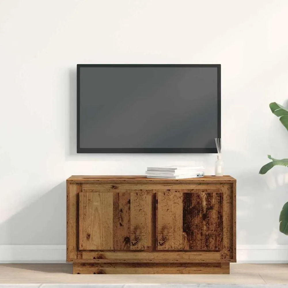 vidaXL Gabinete de TV 80 x 35 x 45 cm Madera vieja Online