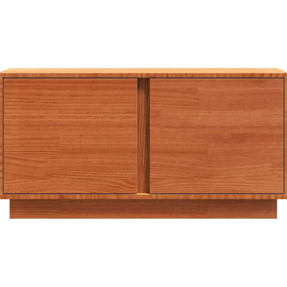 vidaXL Muebles Tv-Gabinete de TV Marrón cera 80 x 35 x 40,5 cm