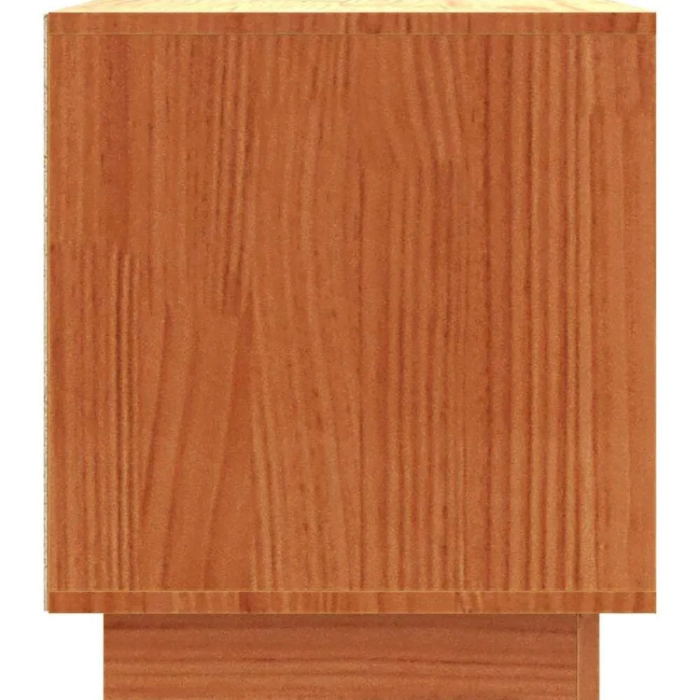 vidaXL Muebles Tv-Gabinete de TV Marrón cera 80 x 35 x 40,5 cm