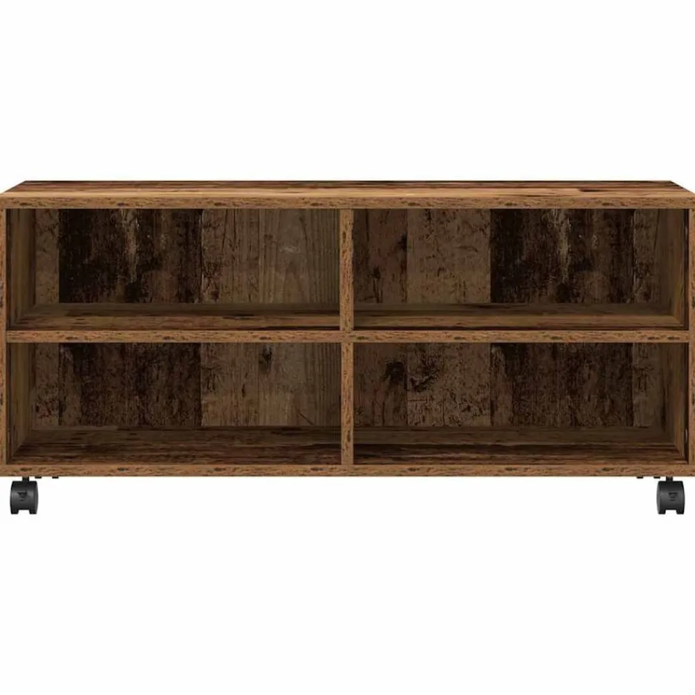 vidaXL Muebles Tv-Gabinete de TV Marrón 90 x 35 x 40.5 cm Madera contrachapada